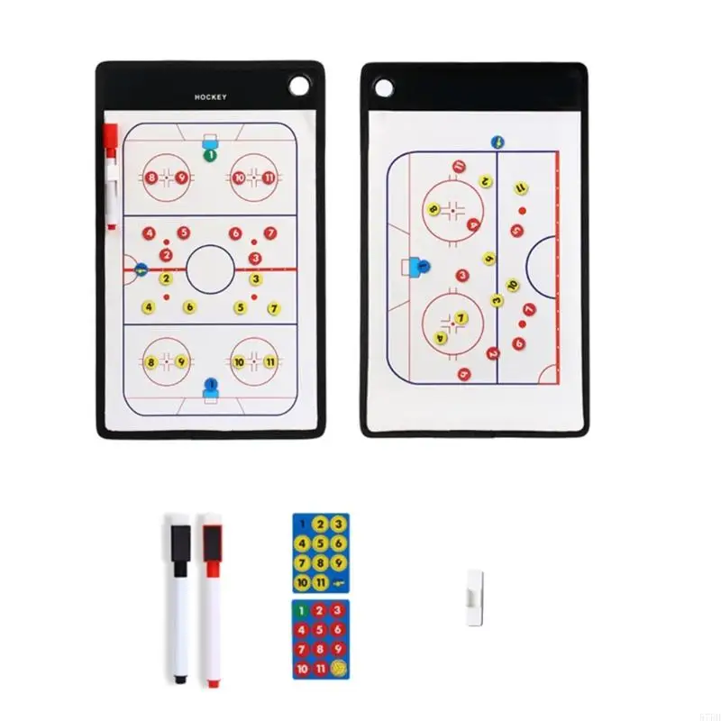 

Football Basketball Coaching Clipboard with Sheets, Dry Erases Tactic Coaching Board Training Aids for Strategy