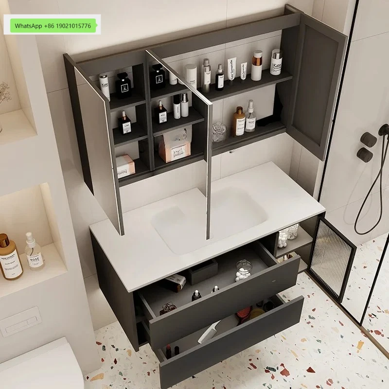 TQH Corian integrated basin countertop bathroom cabinet combination washbasin washbasin undercounter basin