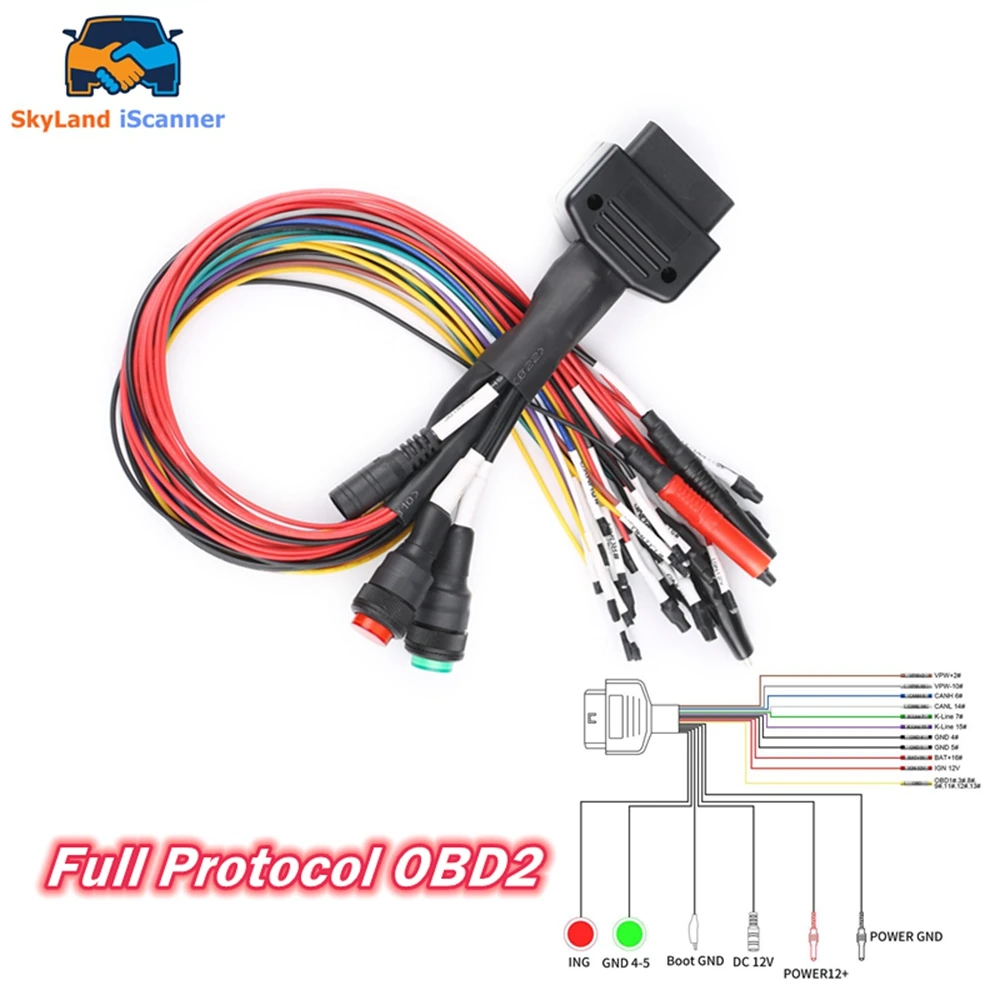 

Новейший профессиональный кабель Breakout Tricore 2026 года, полнофункциональный протокольный OBD2-кабель-перемычка для MPPS, KESSV2, Fgtech, Byshut, DisProg, для работы на стендах