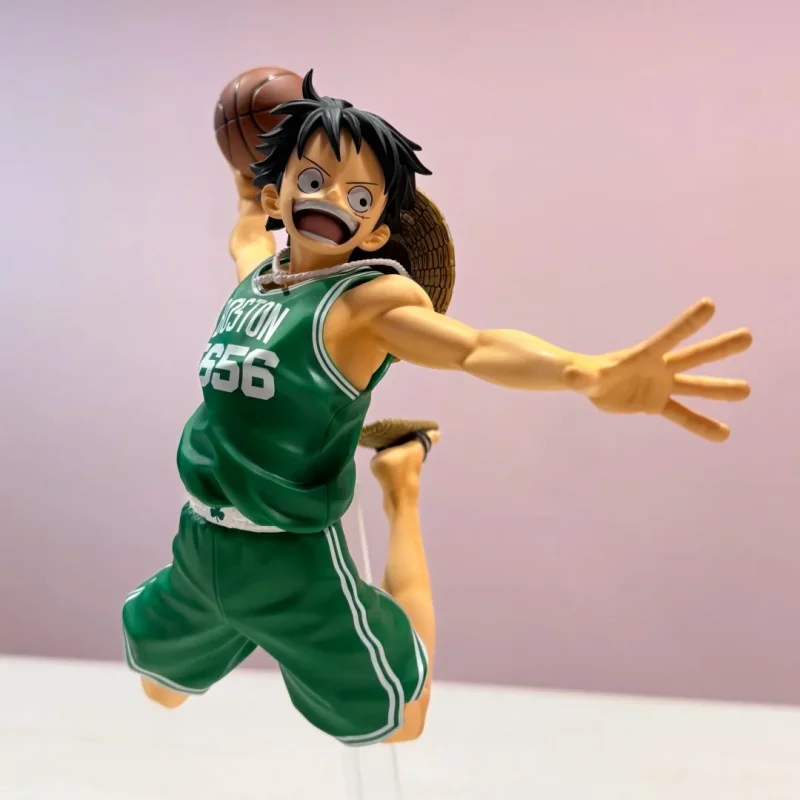 Bandai Banpresto One Piece × Nba Msp Monkey D. Luffy Co-Branded Authentic Figure Desktop Ornament Gift Collection Model Genuine - view 5