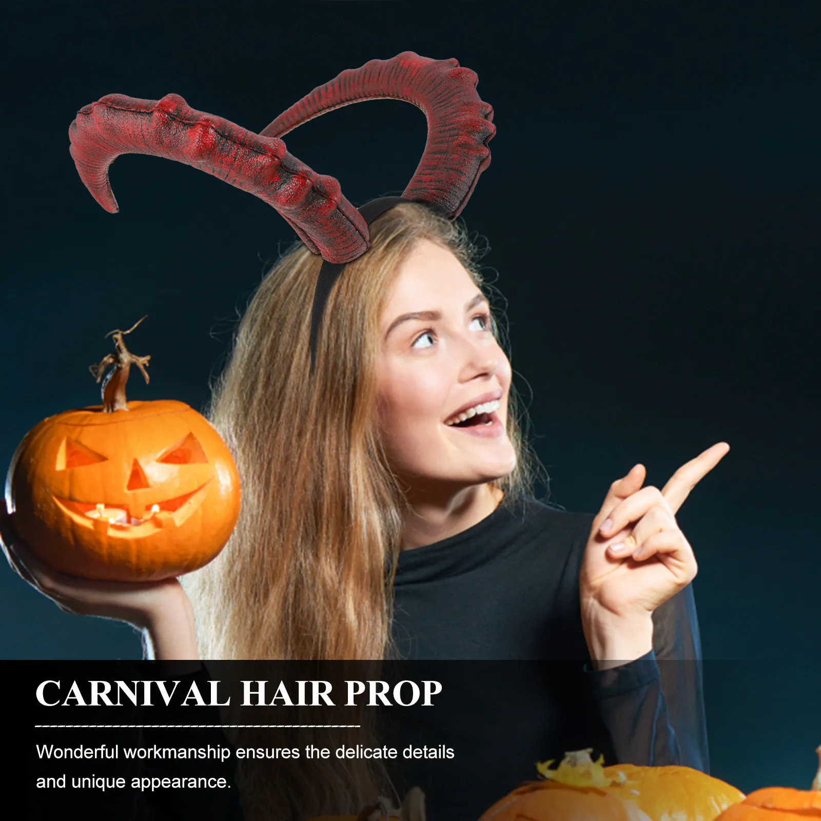 

1 шт. ободок для волос с дьявольскими рожками, тематический головной убор для карнавала, фестиваля, костюмированной вечеринки, праздника, легкий, удобный, необычный