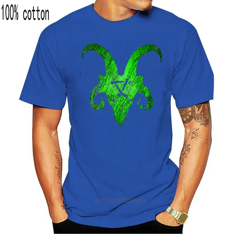 Camiseta verde de cuerno y rata Skaven chaos Horned