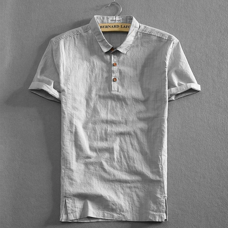 Fashion Lapel Button England Solid Color Polo Shirts Men's Clothing 2025 Summer New Casual Pullovers Tops All-match Tee Shirt