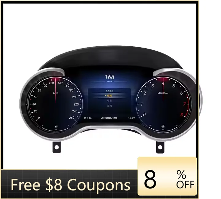 

Car Dashboard Virtual Instrument Cluster Cockpit for ML GL GLE GLS G Class 2012-2019 Lcd Speedometer