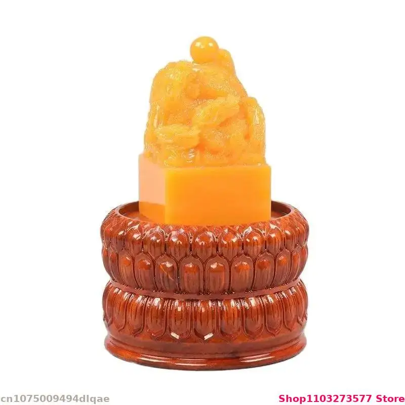 Piedistallo per esposizione di loto con intaglio di radici in legno massello Mini scultura Decorazione piedistallo Vaso Decorazione artigianale in ceramica Base Zen