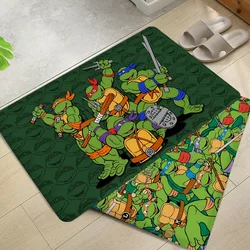 N-Ninja Turtles Floor Mat Bathroom Mat Anti-slip Absorb Water Long Strip Cushion Bedroon Mat Welcome Doormat