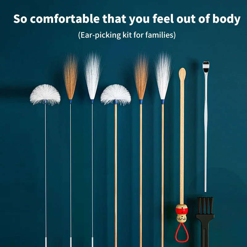 /YOV/10pcs/Set Ear Picking Tool Household Ear Spoon Goose Feather Stick Professional Ear Digging Tool Ear Picking Tool