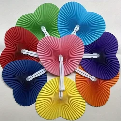 6pcs Round Folding Handheld Paper  Accordion Decorative Fans Assortment Party Favor Wedding Birthday Celebration Party Supplie