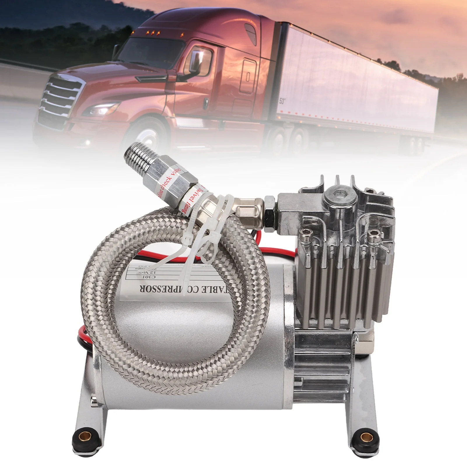 

Heavy Duty Air Compressor 20A 150 PSI Metal Universal NPT1/4 Thread for 12V Vehicles Yacht Boats Heavy Duty Air Compressor