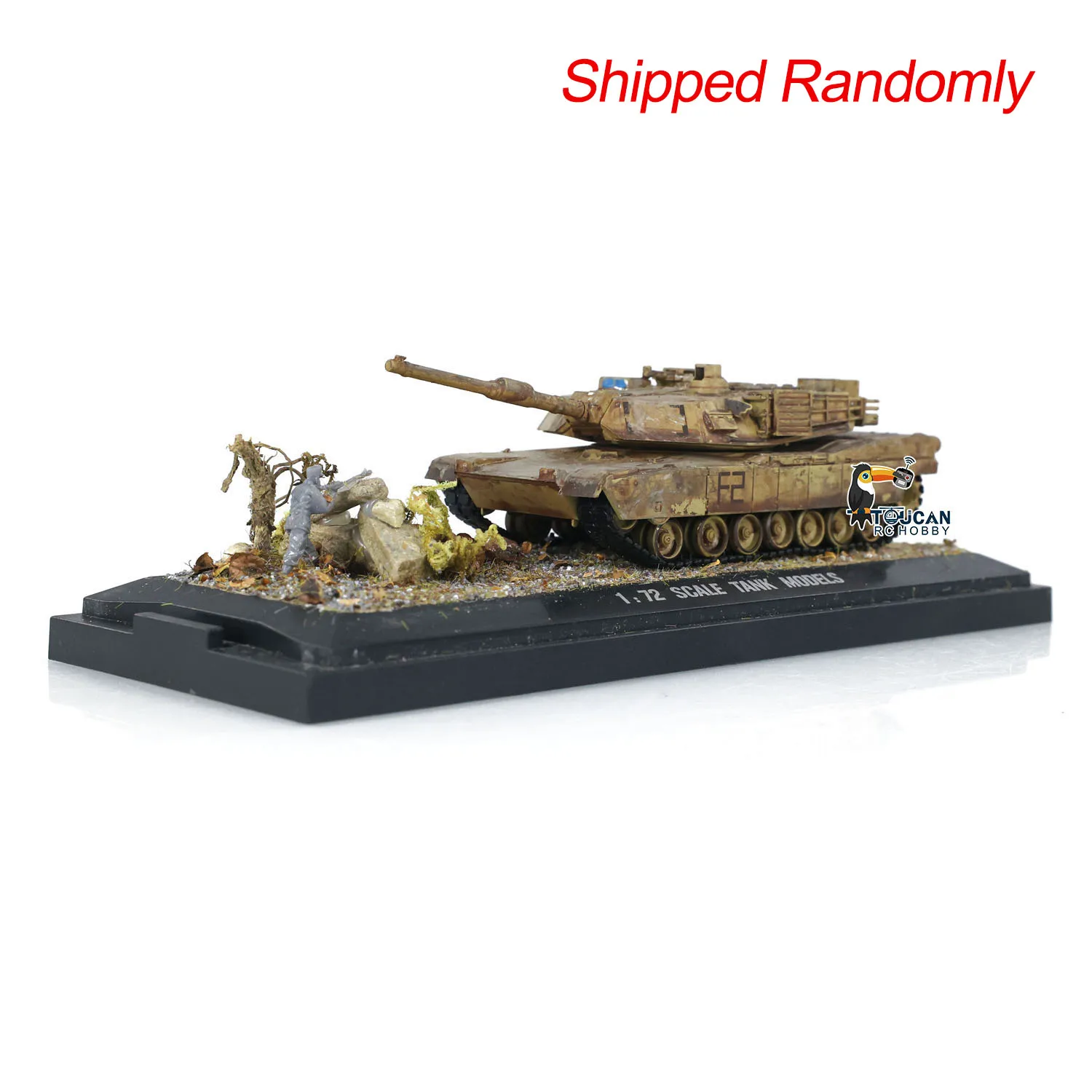 Henglong US Abrams M1A2 3918 Static Plastic Tank 1/72 Scale Model Without Radio System Electronics Mini Toys Boys Gifts TH24304