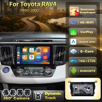 Radio samochodowe z Androidem 16 i procesorem Qualcomm do Toyota RAV4 RAV 4 XA40 2013 - 2019 RHD LHD Auto Carplay Stereo DSP Head Unit