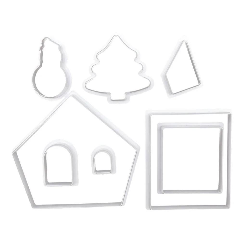 

8Pcs Cookie Cutter Set Plastic Mini Size DIY Biscuit Mold Fondant Cake Chocolate Sugar Paste Cookie Cutter Set