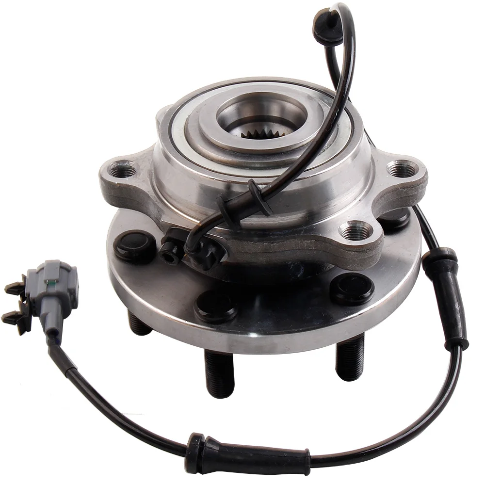 Front Wheel Bearing Hub SPANISH PAR For Nissan Navara D40 D22 YD25 VQ40 ABS 4WD