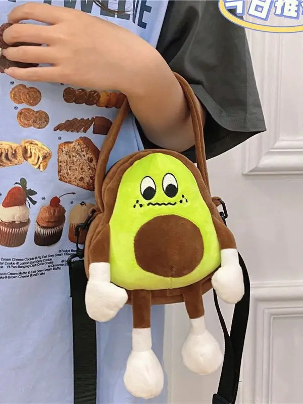 Cartoon Cute Fruit Elf peluche zaino New Kids Fun Fruit Series borsa a tracolla personalizzata semplice borsa a tracolla per il tempo libero regalo per bambini