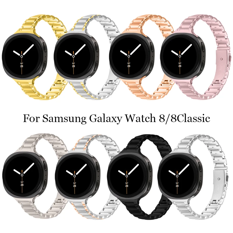 para-samsung-galaxy-watch-8-classico-46mm-cinta-de-aco-inoxidavel-feminino-masculino-pulseira-de-tres-contas-para-galaxy-watch-8-40mm-44mm
