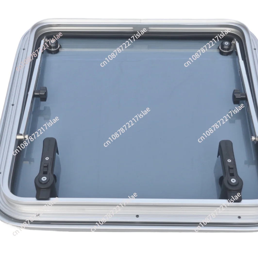 Marine Anodized Aluminum Square Hatch Porthole With Tempered Glass For Marine Boat Window 575x575