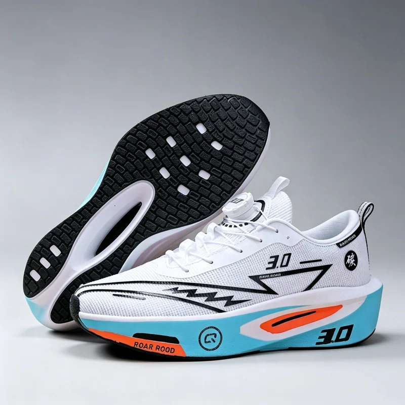 Marathon Men Sports Running Shoes Carbon Board Air Cushion Breathable Lightweight Woman Comfortable Athletic Speciality Sneakers