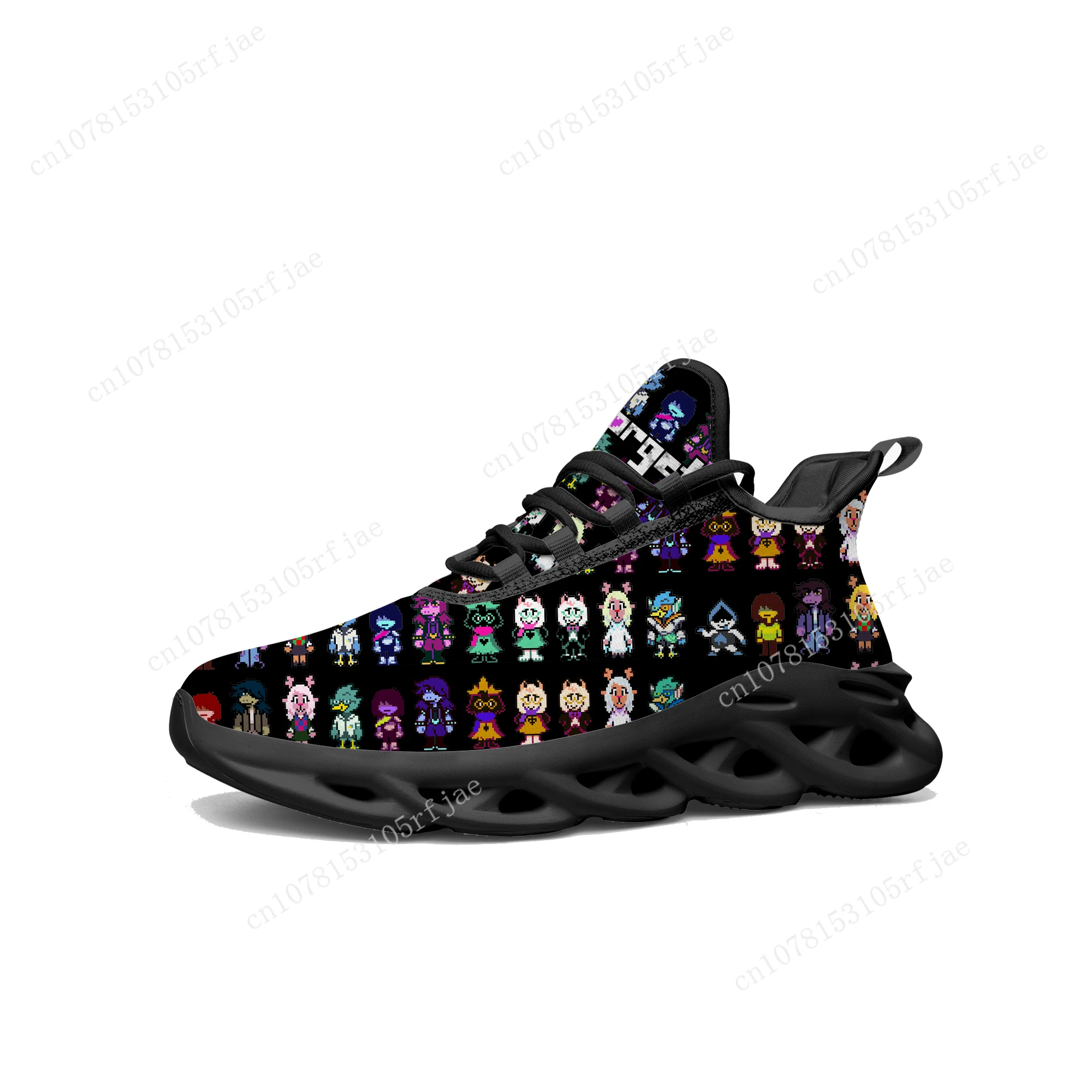 Deltarune Flats Sneakers Cartoon Game uomo donna adolescente scarpe da corsa sportive scarpe stringate su misura di alta qualità