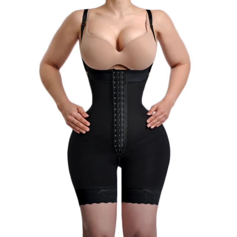 Women\'s Underwear Double High Compression Hourglass Girdle Waist Trainer Butt Lifter Post-operative Shorts Fajas Colombianas