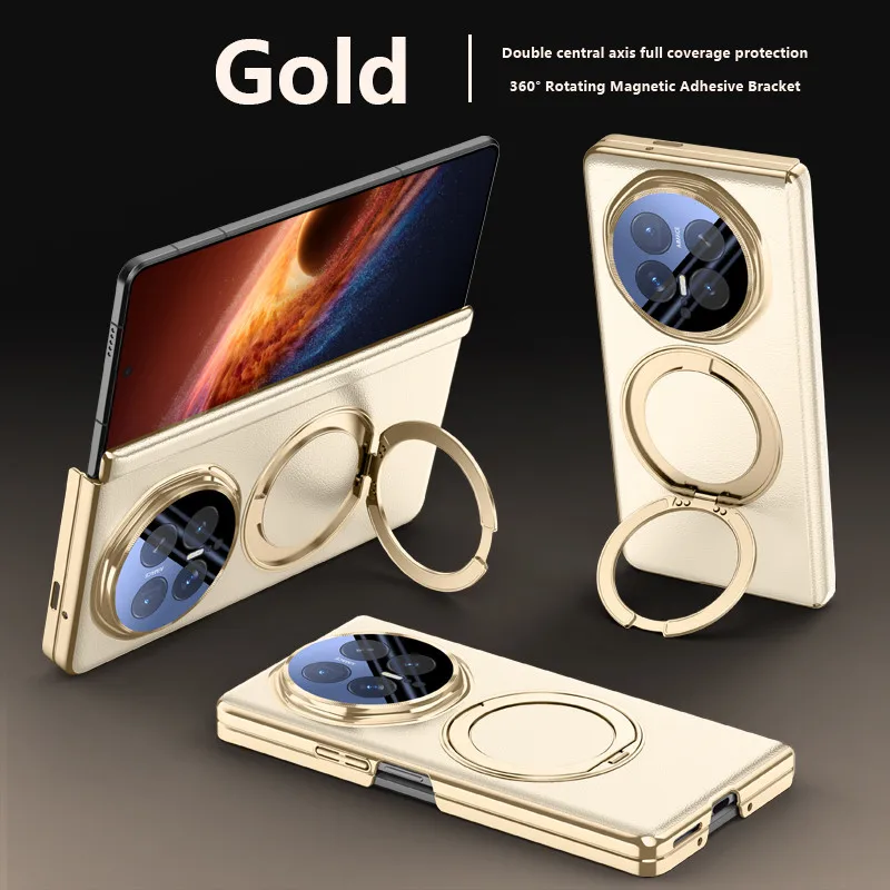 

360 ° Rotating Metal Magnetic Bracket Case For Honor Magic V6 5G MagicV6 Folding Hinge Protective Cover