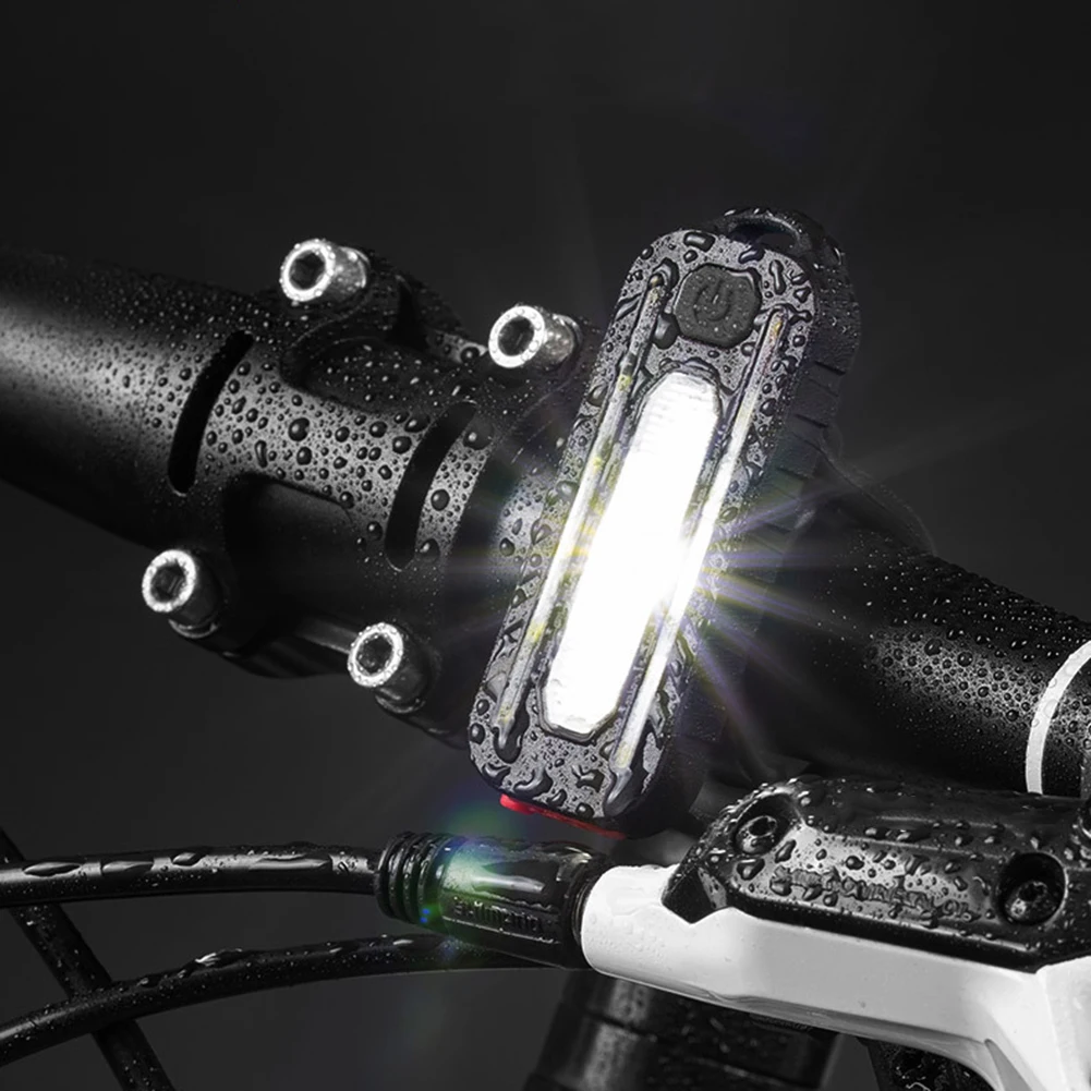 Rechargeable Bicycle Headlights Waterproof 5 Levels Adjustable Multipurpose Mini Thin Flashlight Cycling Equipment