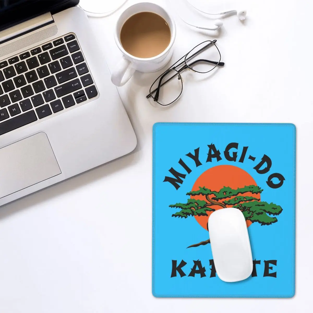 Miyagi Do Jo Karate Martial Mouse Pad Gamer PC Laptop Mats Keyboard Computer Gaming Office Accessories Desk Mat 7x9 in 22x18 cm