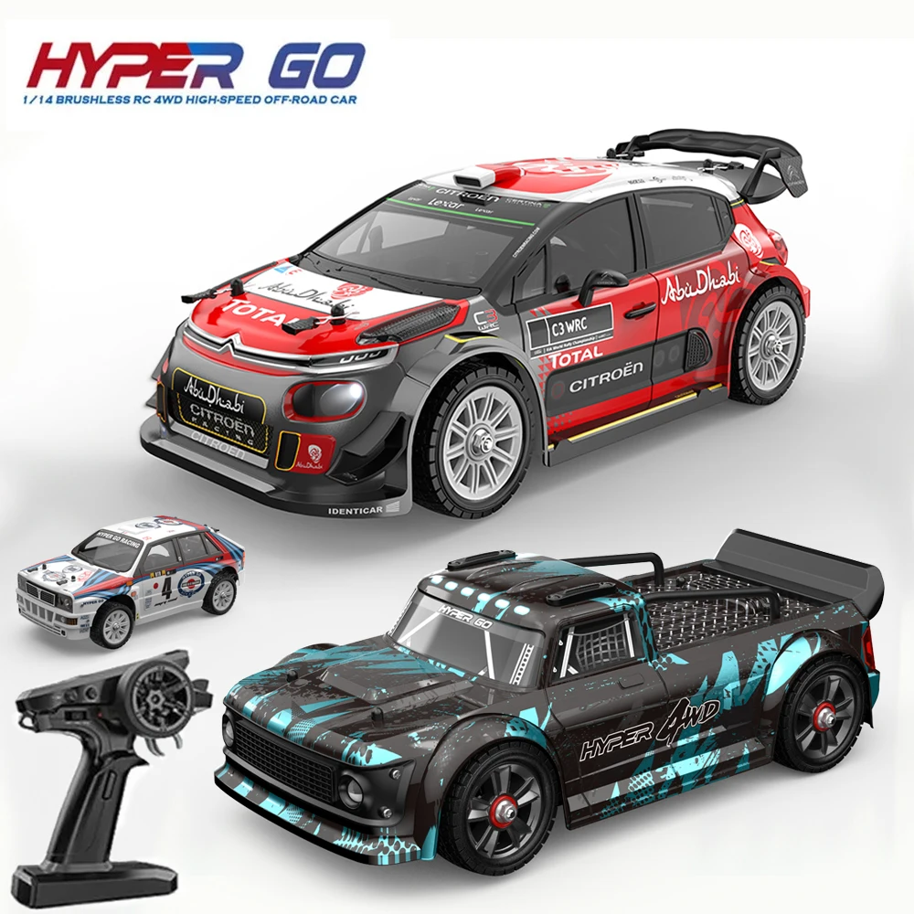 Hyper Go MJX 14301 14302 14303 1/14 RC samochód bezszczotkowy 2.4G pilot 4WD terenowy szybki zdalnie sterowane zabawkowe samochody dla dorosłych