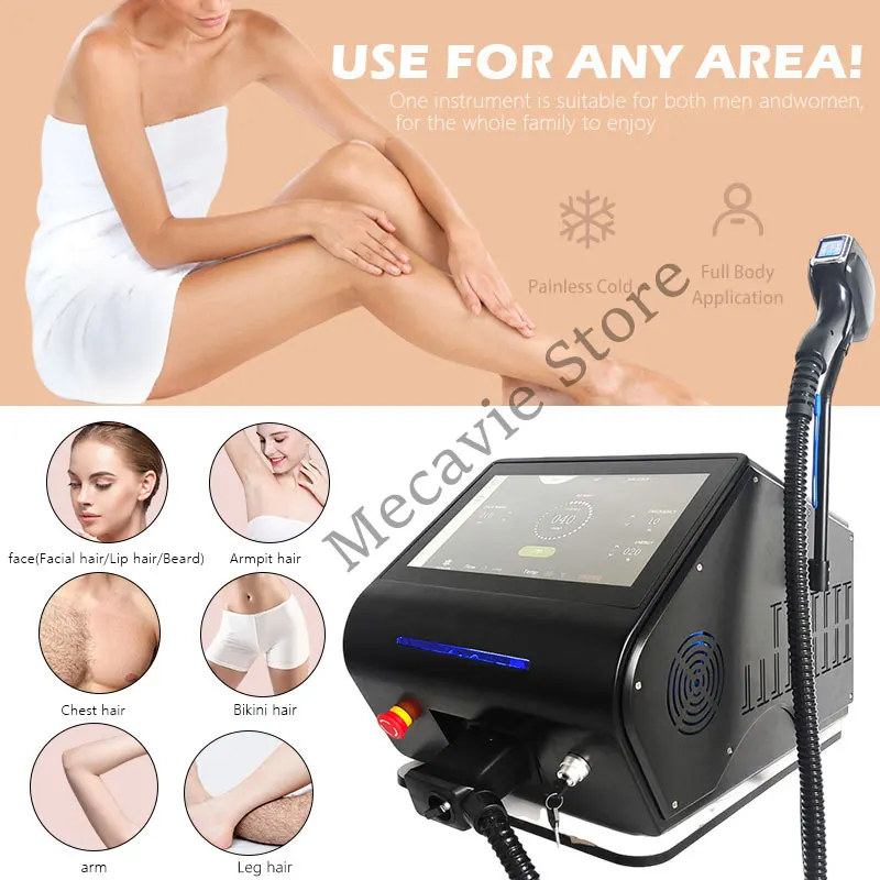 

Настольный лазерный аппарат для удаления волос 808 нм, 4 длины волны, 755, 808, 940, 1064 нм, 2025 г., профессиональное коммерческое косметическое оборудование