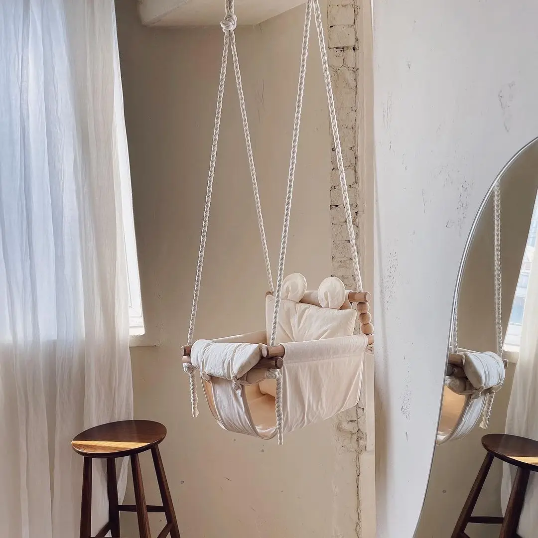JOYLOVE Baby Swing Style Infant Household Indoor Hanging Chair Small Hanging Basket Swing Cloth Rocking Chair Children Swing