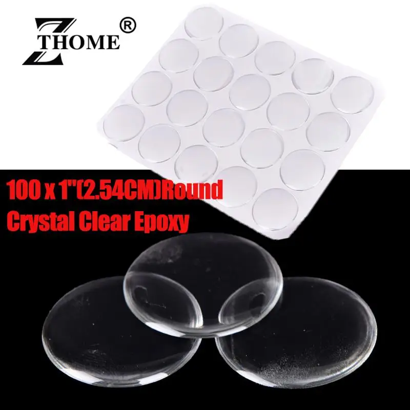 100PCS 1" Round 3D …