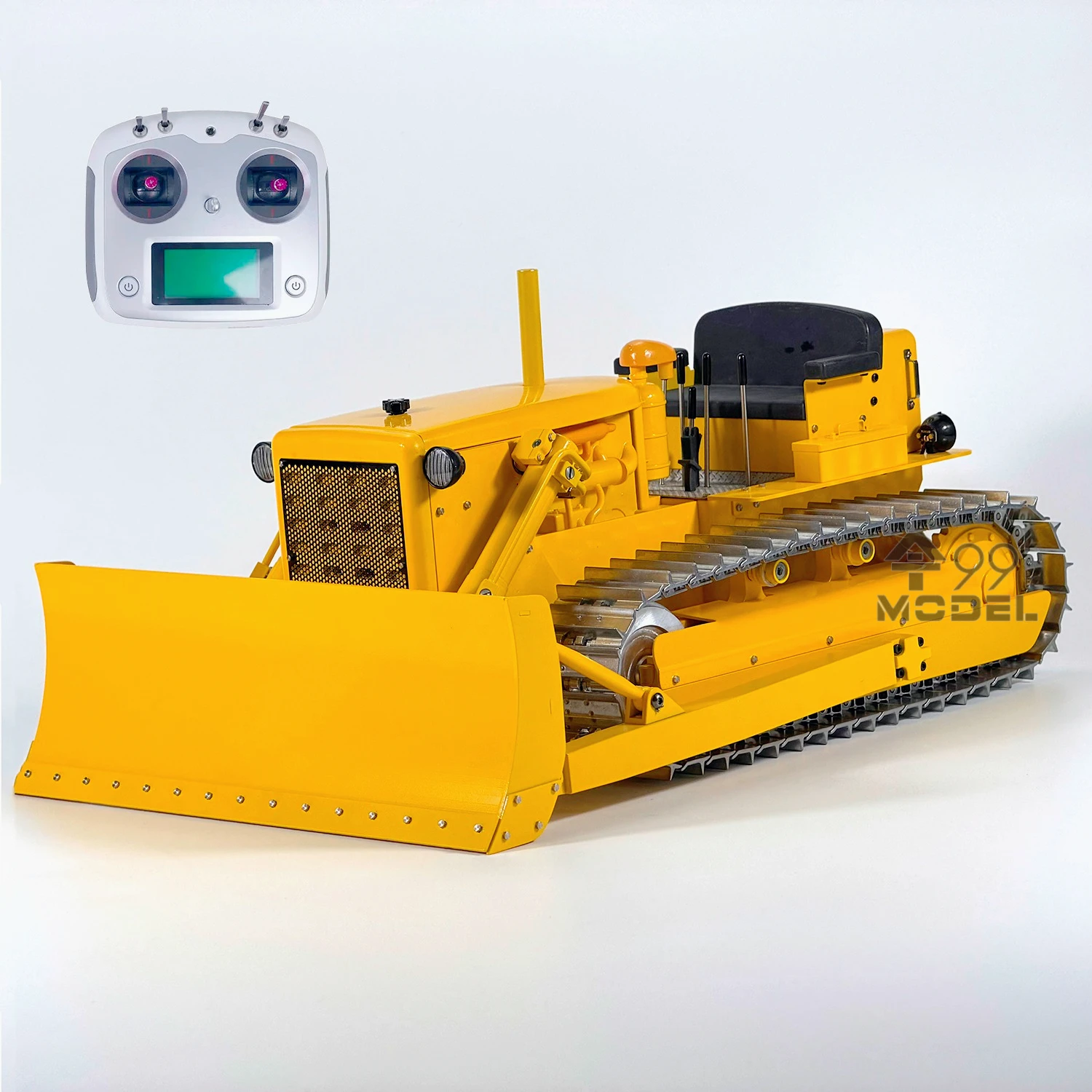D7 Hydraulic RC Bulldozer 1/14 Metal RC Bulldozer Model with Lighting and Sound System 2026 New Remote Control Truck Model Toy