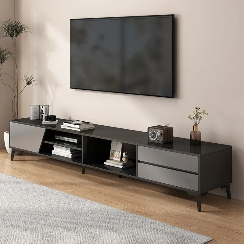 for TV Cabinet Living Room Household 2025 New Small Apartment Floor to Ceiling Modern Simple Storage Integrated Unit