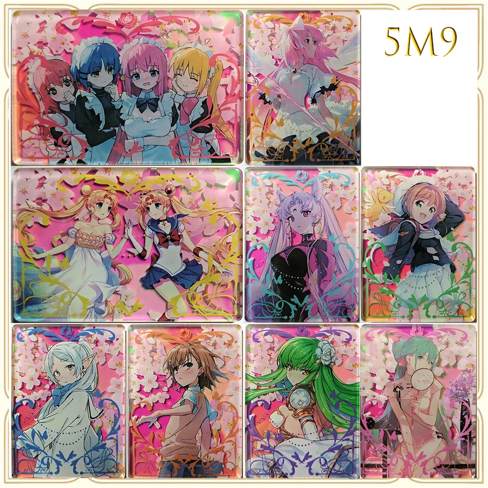 

Anime Goddess Story 5M9 ACG Acrylic Misaka Mikoto Hatsune Miku Usagi Boy Play Toys Collectible Cards Christmas Birthday Gifts