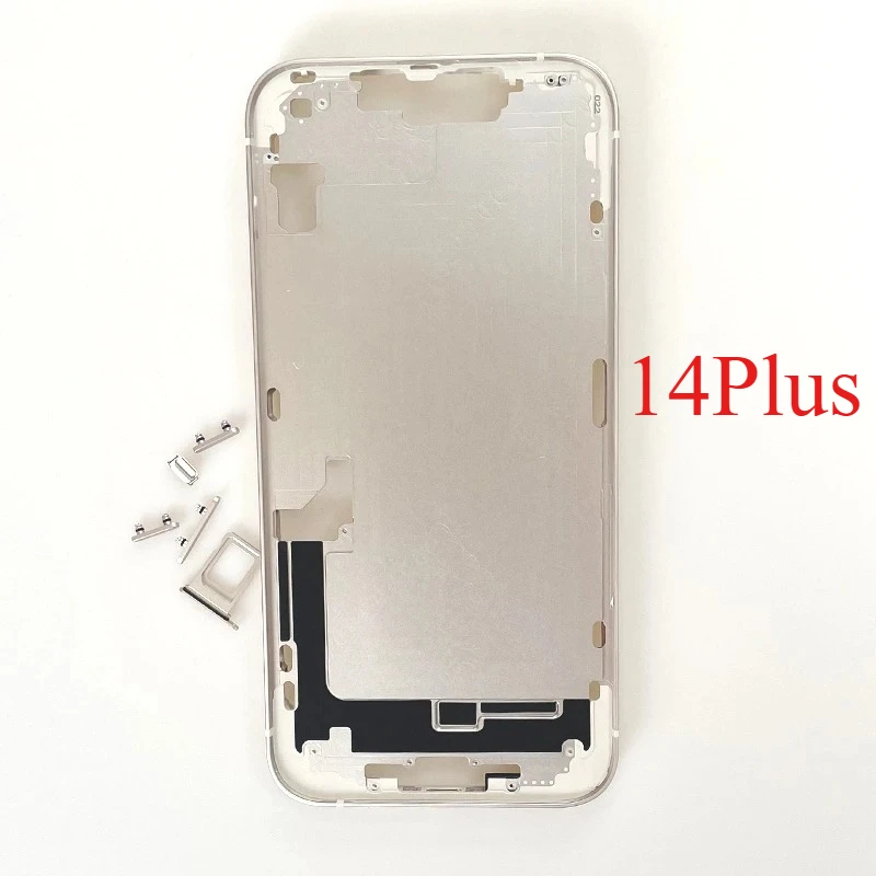 For iPhone 14 Plus Middle Frame Bezel With Side Button Chassis