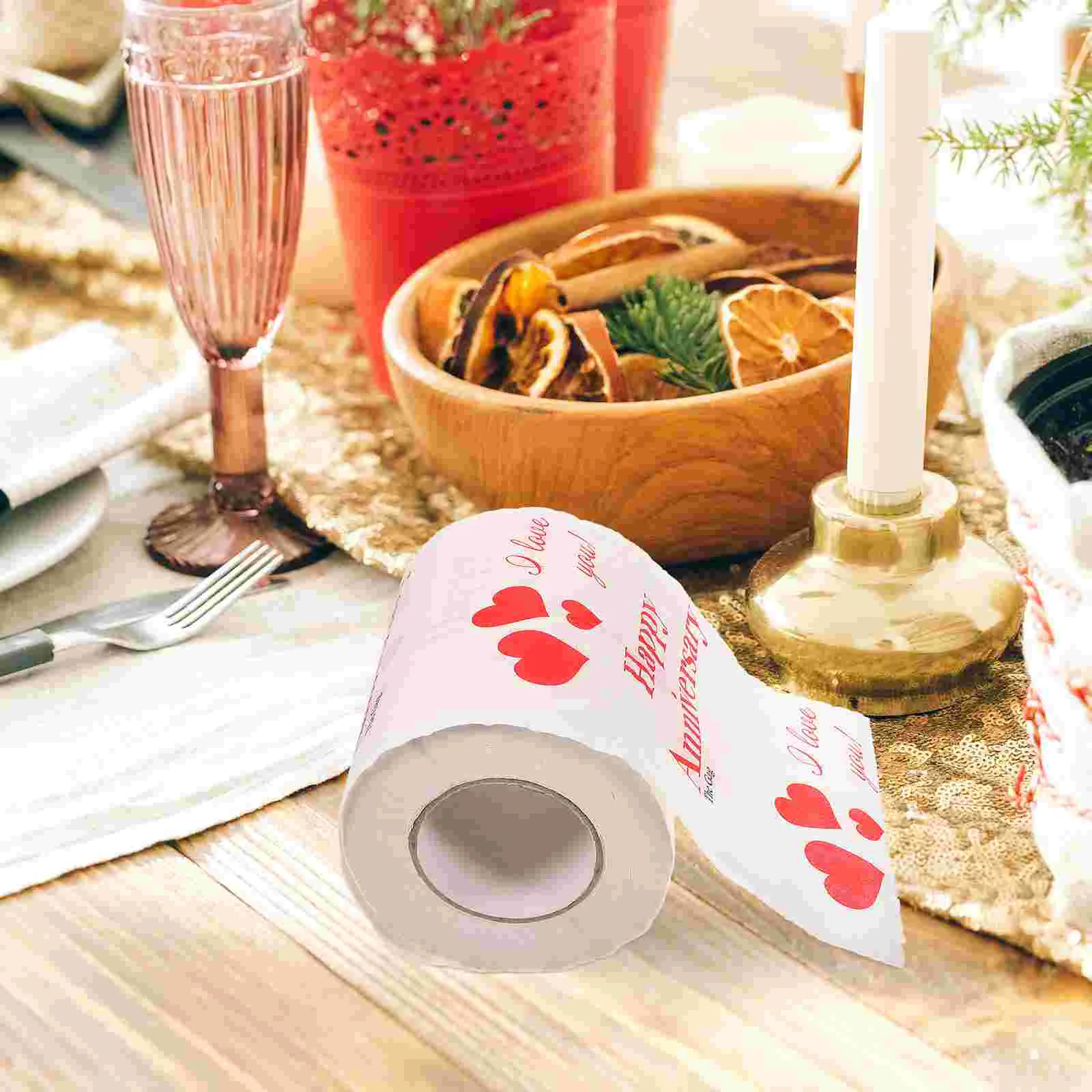 Valentine Toilet Paper Roll Professional and Durable Roll Paper for Bathroom Decoration and Cleaning