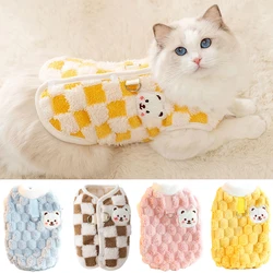 Vestiti invernali caldi per gatti senza peli per gatti Gotas Maglione cardigan per animali domestici carino con fibbia Sphynx Kedi Vest mascotas Costume Abbigliamento