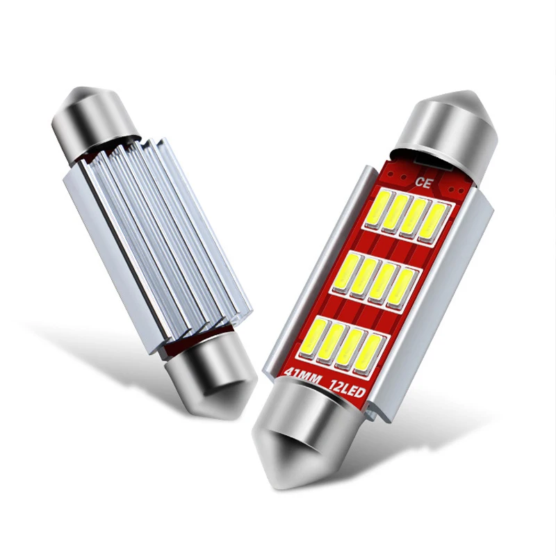 2/10 قطعة C10W C5W LED Canbus اكليل 31 مللي متر 36 مللي متر 39 مللي متر 42 مللي متر لسيارة لمبة الداخلية القراءة ضوء لوحة ترخيص مصباح الأبيض خطأ مجاني