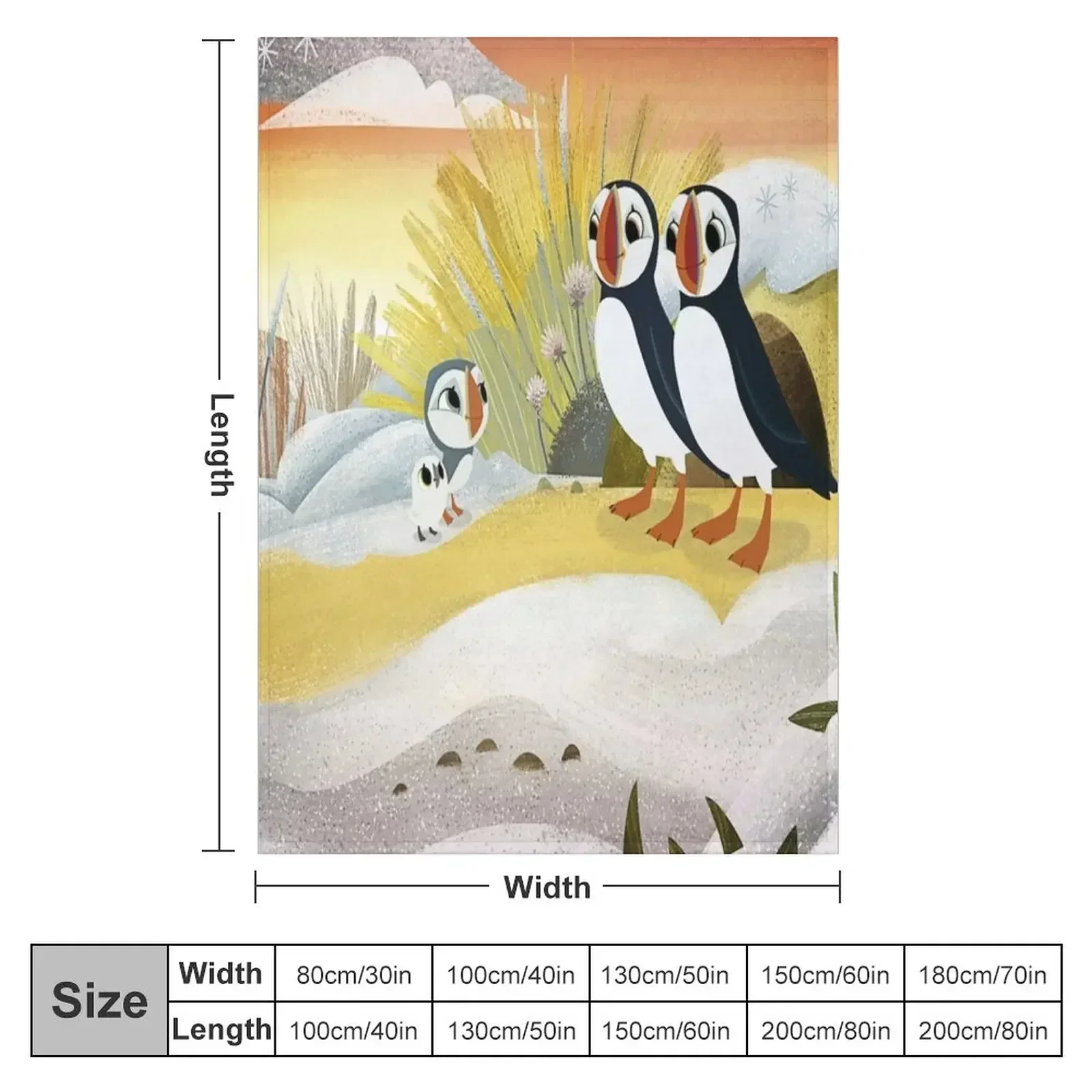 Puffin Rock gift for fans puffin rock characters Throw Blanket heavy to sleep Decorative Beds Softest Decoratives Blankets