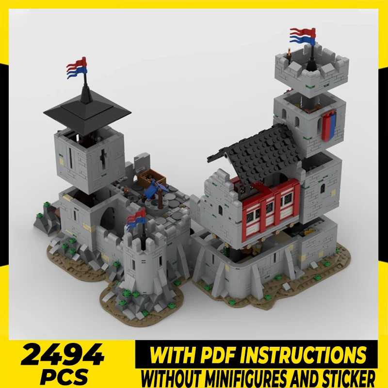 

Medieval Fortress Model Moc Building Bricks Small Medieval Castle Technology Modular Blocks Gift Christmas Toy DIY Sets Assembly