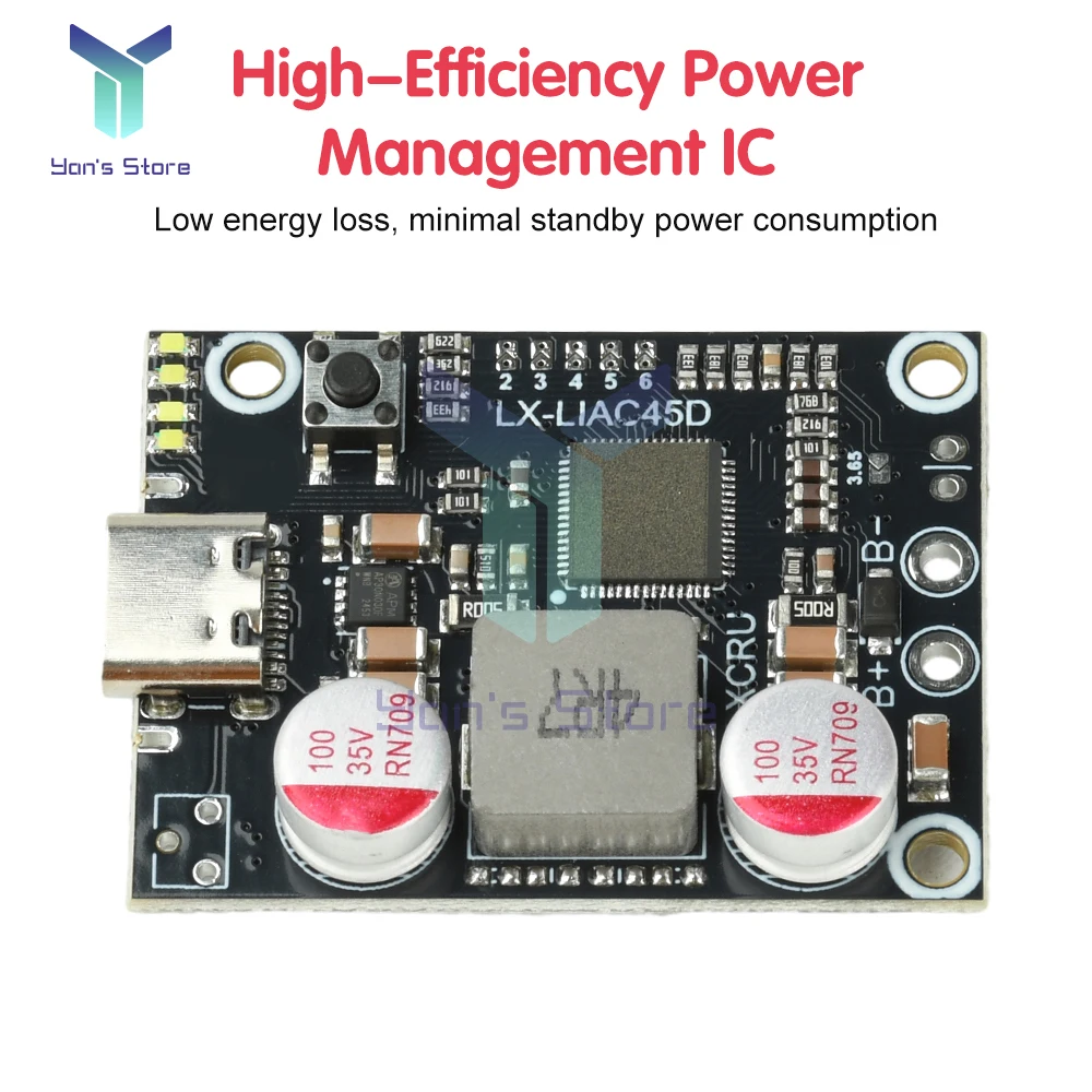 Fast Charging Module DIY Power Bank Board 45W PD QC Support Lithium Battery Backup Power Outdoor Energy Storage