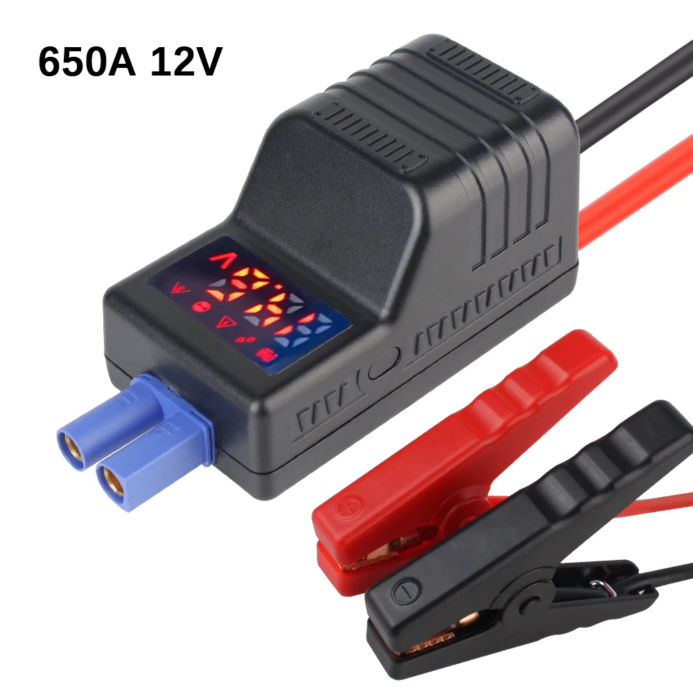 EC5 Plug Car Jumper Starter Cable Adapter 12V 650A Emergency Clip Battery Start Clamp Connector Digital Anti Reverse Accessories