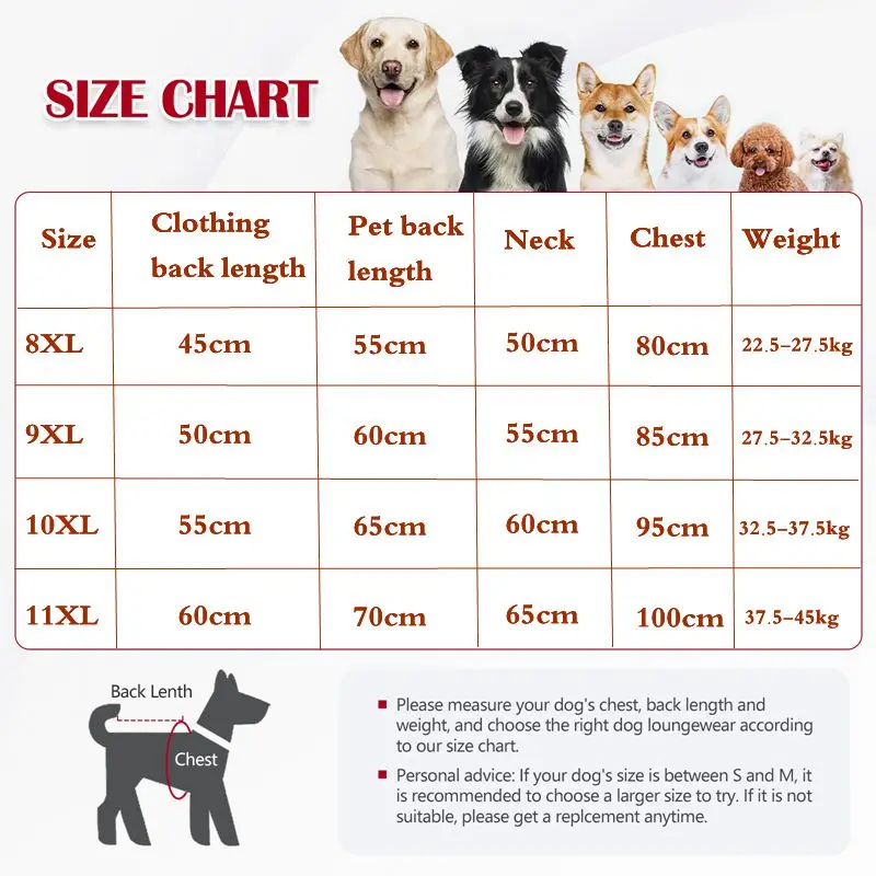 Full Cover Big Dog Jumpsuit Dog Recovery Suit After Surgery Anti Shedding Bodysuit Pet Claming Pajamas For Medium Large Dogsowns