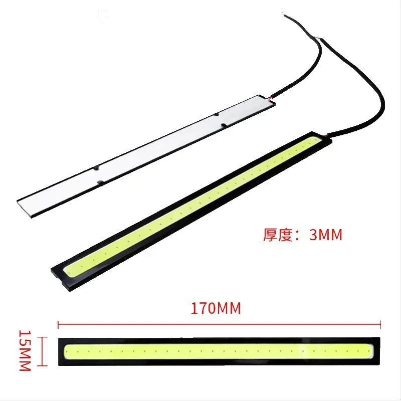 HAOLIDE 17CM Car LED COB DRL Daytime Running Light Waterproof 12V External Led Car Light Source Parking Fog Bar Lamp