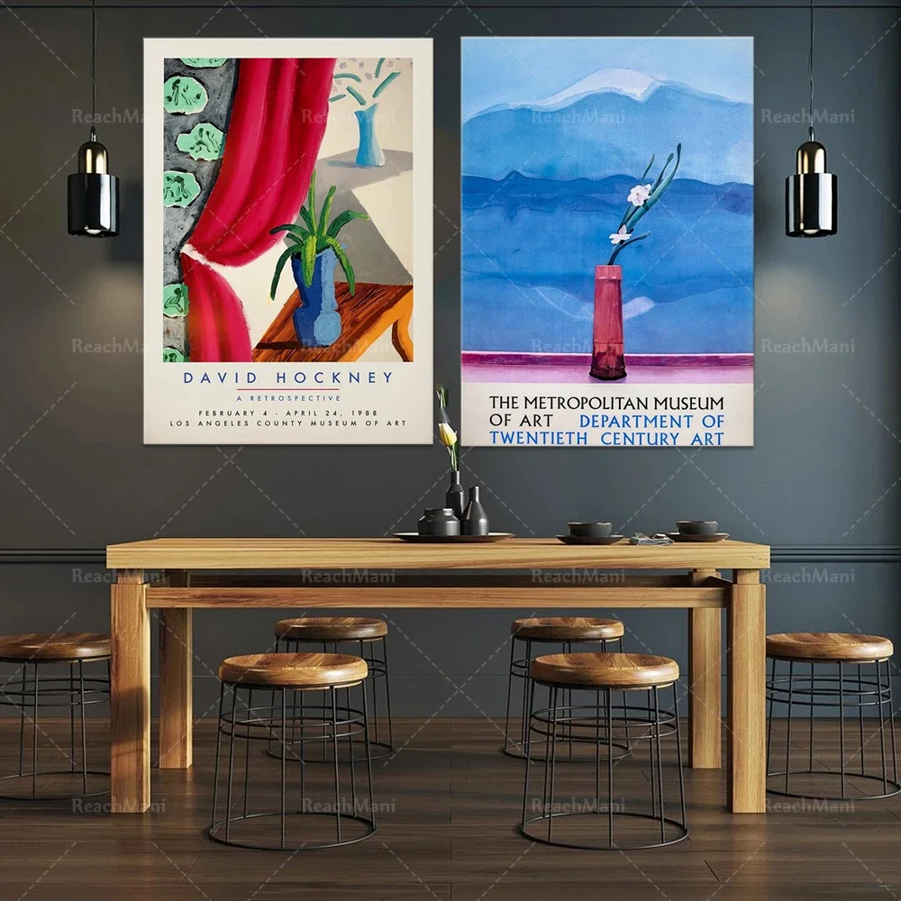 David Hockney Retrospective Exhibition Poster, David Hockney Poster