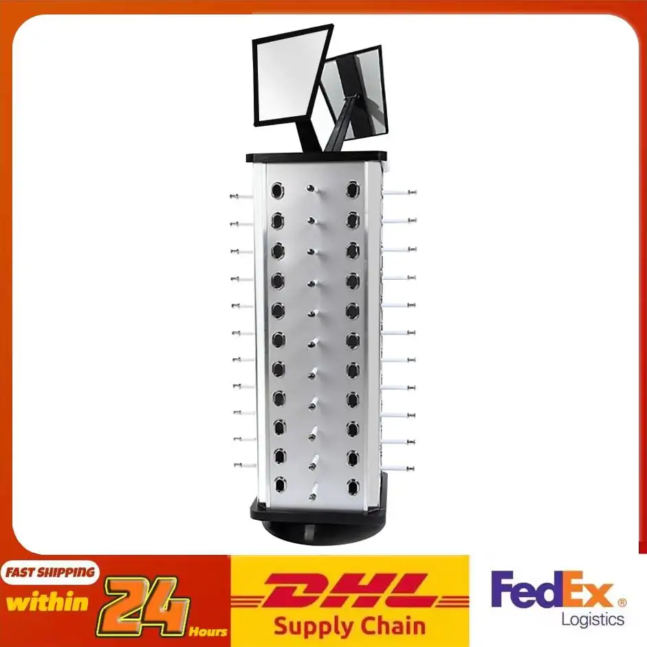 

44 пары вращающихся стенд для очков, грузоподъемность 10 кг, 360° ° Держатель для очков Стойка для отображения для оптического магазина Домашний дисплей