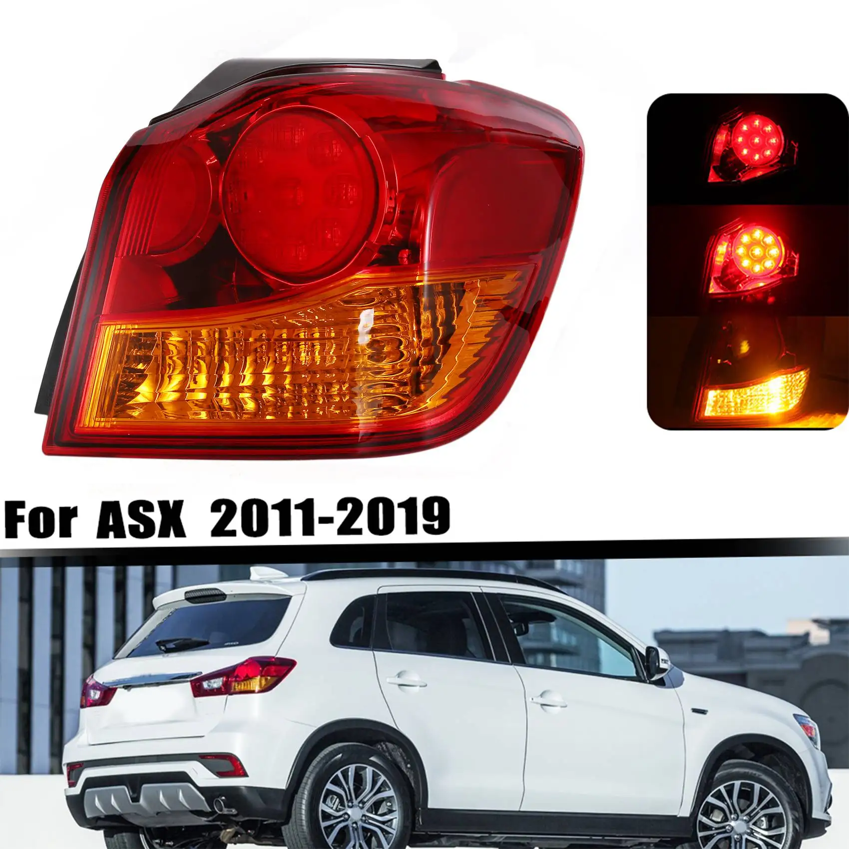 Prawy zewnętrzny tylny reflektor tylny hamulec montowanie lampy światła do Mitsubishi Outlander Sport ASX RVR GA2W GA5W