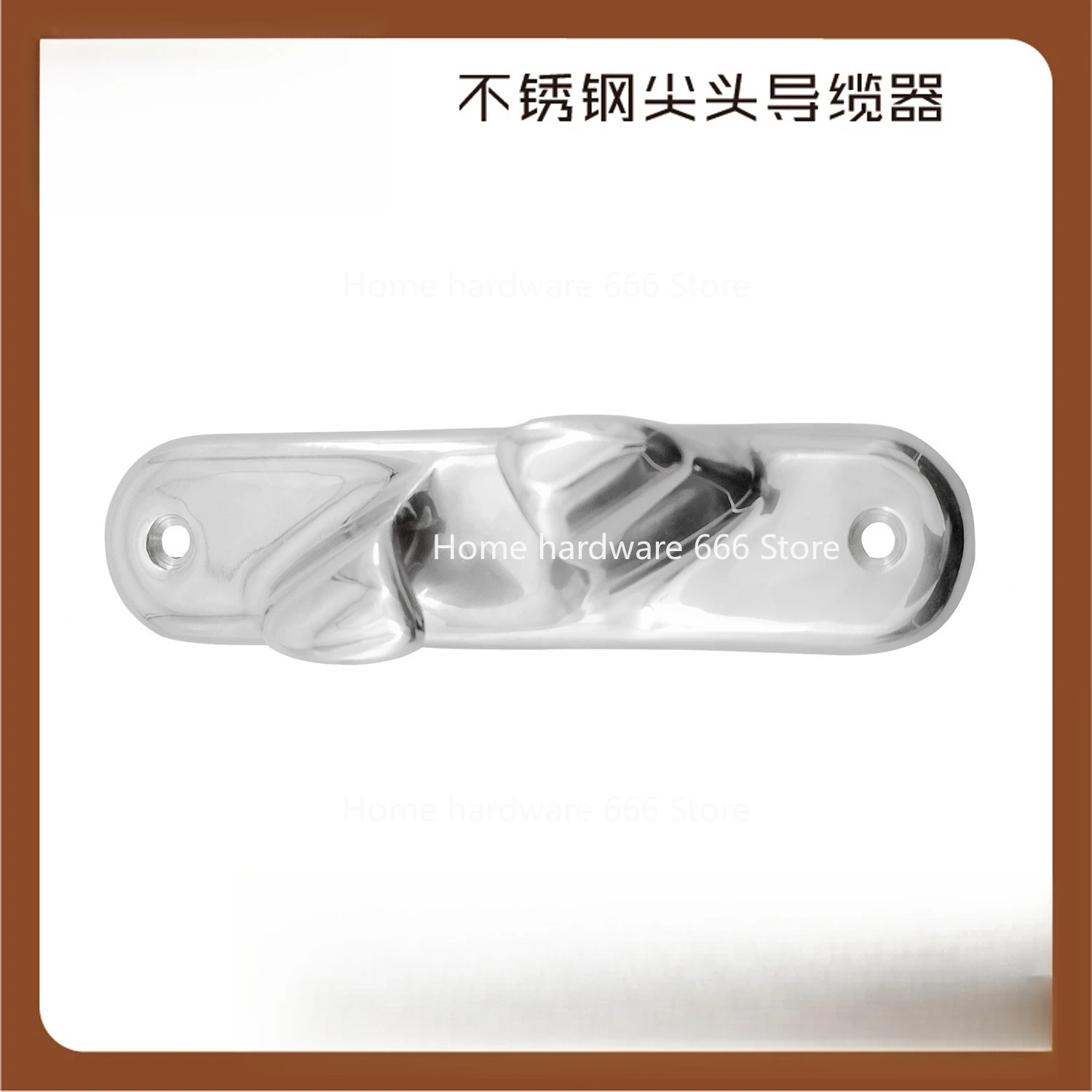 316 Stainless Steel Marine Oblique Recessed Cable Guide Inclined Flat Cable Guide Hardware Accessories for Marine Yachts