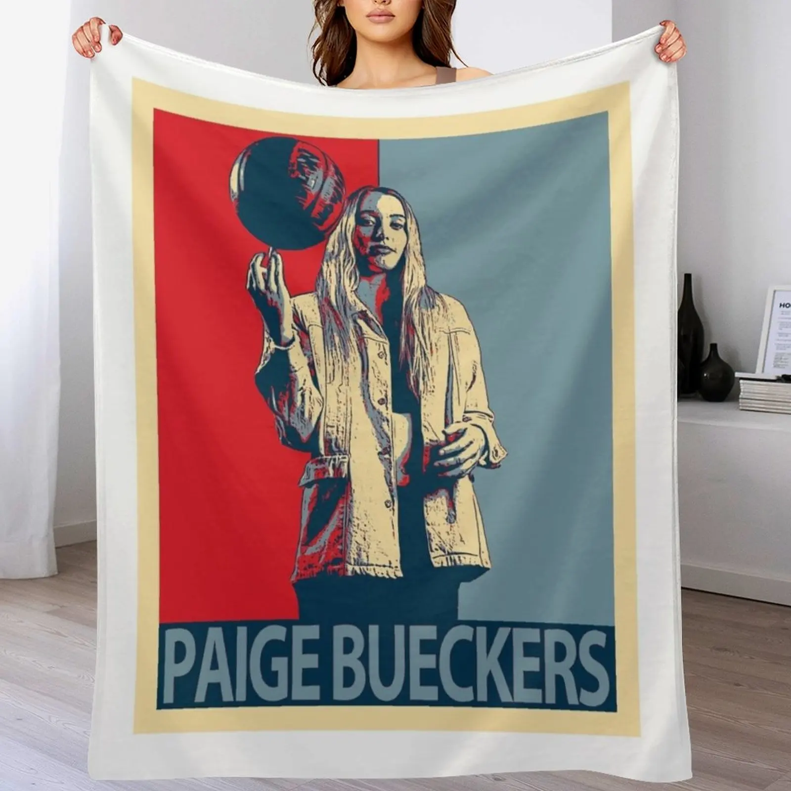 

Paige Bueckers Throw Blanket Polar Fashion Sofas Soft Plaid Decorative Sofa Blankets