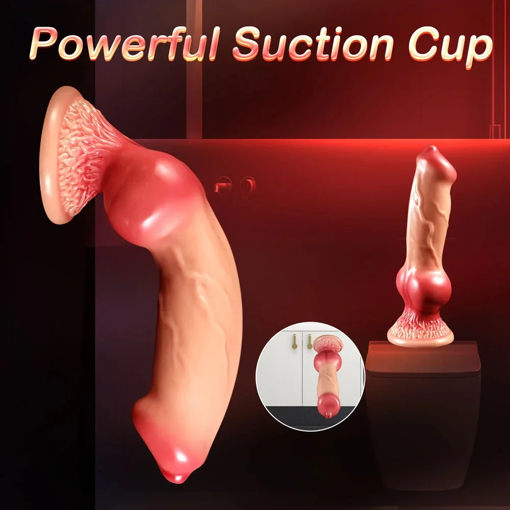 Silicone Animal Dog Dildo Realistic Thrust M-XXL Vaginal Anal Plug Adults Sex Toys For Women Men Masturbators Fake Penis Big