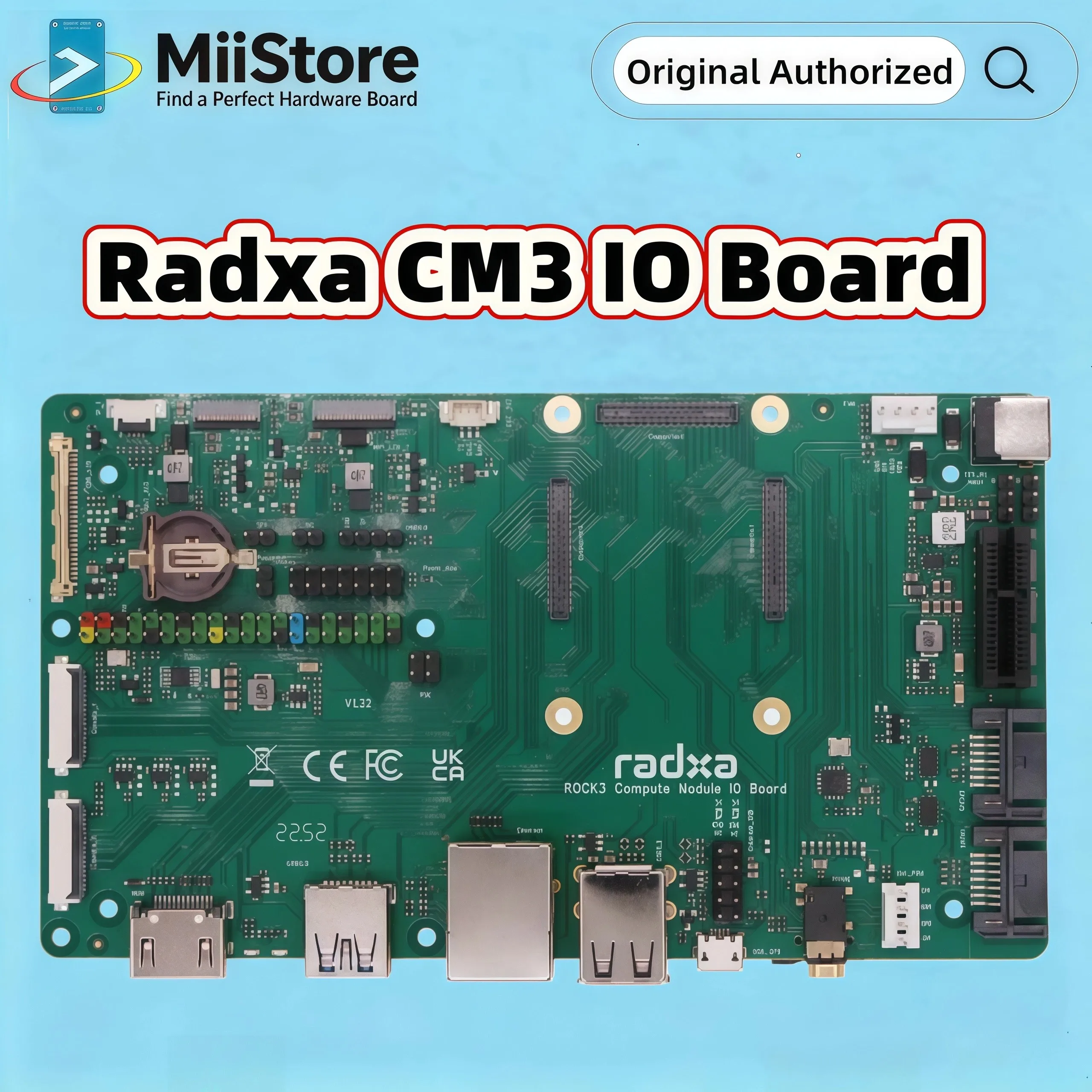 

Radxa CM3 IO Board Verification Board Expansion Board IO Interface Board